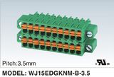 Double Level Pluggable/Plug-in Terminal Block with Nuts (WJ15EDGKNM-B-3.5)