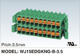 Wanjie Double Level Pluggable Terminal Block with Shrapnel (WJ15EDGKNG-B-3.5)