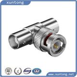 BNC Male to 2 BNC Female Connector with Gold Contacts