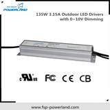 Outdoor Waterproof Constant Current Dimmable LED Power Supply 135W 3.15A