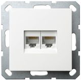 Double Telephone Socket Rj11*2, Double Data Socket RJ45*2, Telephone Socket Rj11 + Data Socket RJ45 (G6102/G6106/G6203)