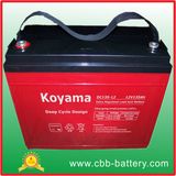 12V 135ah Deep Cycle AGM Battery for Emergency Lighting & Solar