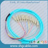 12 Core Sc/Upc-50/125um Om3 mm Bunch Fiber Optical Pigtail
