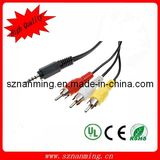 3.5mm Male to 3RCA Male AV Cable