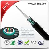 Fiber Optics Armoured Unitube Single Mode GYXTW Fiber Optic Cable