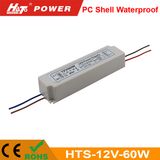 12V 60W PC Shell Waterproof LED Power Supply with Ce/RoHS