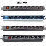 19 Inch Germany Type Universal Socket Network Cabinet and Rack PDU (1)