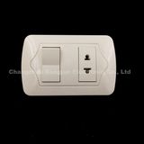 10A 250V ABS Copper Material Wall Switch (EU-012)