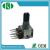 Jiangsu 12mm Dual Gang Rotary 10k Sealed Potentiometer Without Switch
