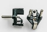 European VDE Schuko Plug (Three Prong plug inner part, 4.8mm plastic part with brass insert)