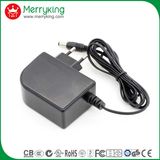 12V2000mA AC/DC EU Plug Power Adapter with Ce Certificate