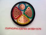 PVC Insulated Power Cable (0.6/1kV CU/PVC/PVC)