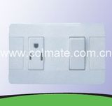 American Type One Gang Electrical Wall Switch and Socket