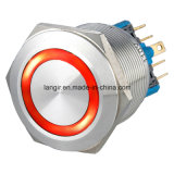 25mm Momentary 2no2nc Vandal Resistant Push Button Metal Switch