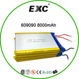 Exc 606090 3.7V 8000mAh Battery Pack Rechargeable Lipol Battery Bag