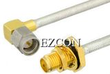 SMA Male Right Angle to SMA Female Cable