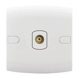 Thin Classic Plate BS Approved 1 Gang TV Socket