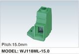 PCB Screw Terminal Block with Single Side Lock for Anti-Vibration (WJ118ML-15.0)