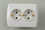 European Style Socket Double with Earthing 9128