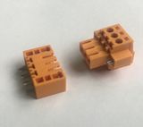 New Terminal Block in Orange Color Kf2edgkjm-3.5 Kf2edgjvm-3.5 for 3.5mm Pin Spacing Printed Circuit Board with Side Amount