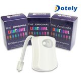 Motion Activated in Darkness Toilet Night Light with 8 Color Changes