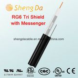 RG6 Tri-Shield with Messenger 75 Ohms Coaxial Cable