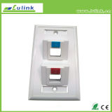 120 45 Degree Double Port Faceplate Information Outlet for Sale