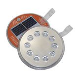 Weatherproof Flat Emergency Flashlight Lamp 10LED Magnet Solar Light