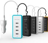 Quick Charger for Car Use, 4 USB Ports Available