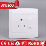 Double 15A Switched Socket, Electrical Wall Switch with Socket