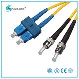 SC/PC-ST/PC Sm 9/125 Duplex with Clip 2m Fo Patch Cord