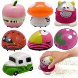 Creative Cartoon Style Mini Table Vacuum Cleaner Mini Dust Cleaner Cool Cartoon Prints Design Keyboard Vacuum Cleaner