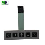 Custom Tactile Transparent Window Membrane Switch with Connector