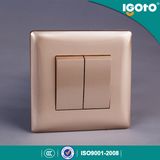 European Standard 2 Gang 1 Way Switch with Light Smart Home Wall Socket