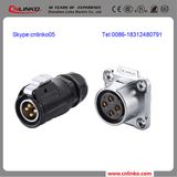 Ip67 Waterproof 4 Pin Power Connector /Cable Connector