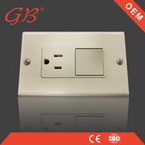 South American 1 Gang Wall Switch 1 Socket