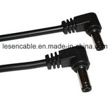 DC Power Cable with Two Right Angle 2.1X5.5 Plugs, High Quality
