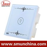Wall Switch, Remote Control Touch Switch White Lamp ABS Fire Proof 16A 110-220V