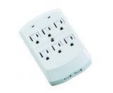 6 Outlets Surge Protected Current Tap with USB Ports