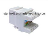 10g CAT6A UTP Keystone Jack 180 Degree for Information Outlet