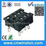 General Miniature Square Type Electro-Magnetic Power Relay Socket with CE