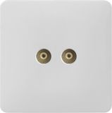 Ce/TUV/BV Certified BS Double TV Socket