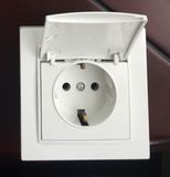 European Style Socket with Earthing with Protection F3029