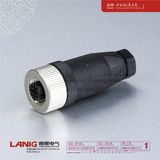 M12 Connector D Coded 3p Female with Cable Plug