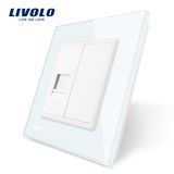Livolo EU Standard One Gang Computer Socket Wall Outlet Vl-C791c-11/12