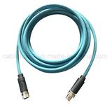 M12 Waterproof Connector 8pin X-Code Male to Female Connector for Industrial Automation with Cable