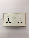 Double Socket with Lamp Band Switch