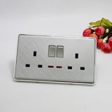 Two Gang Switched Double Socket W/N