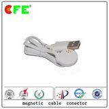 4pin Magnetic Connector with White USB Cable
