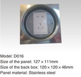 Stainless Steel 250V/10A 127*111mm Electric Floor Socket